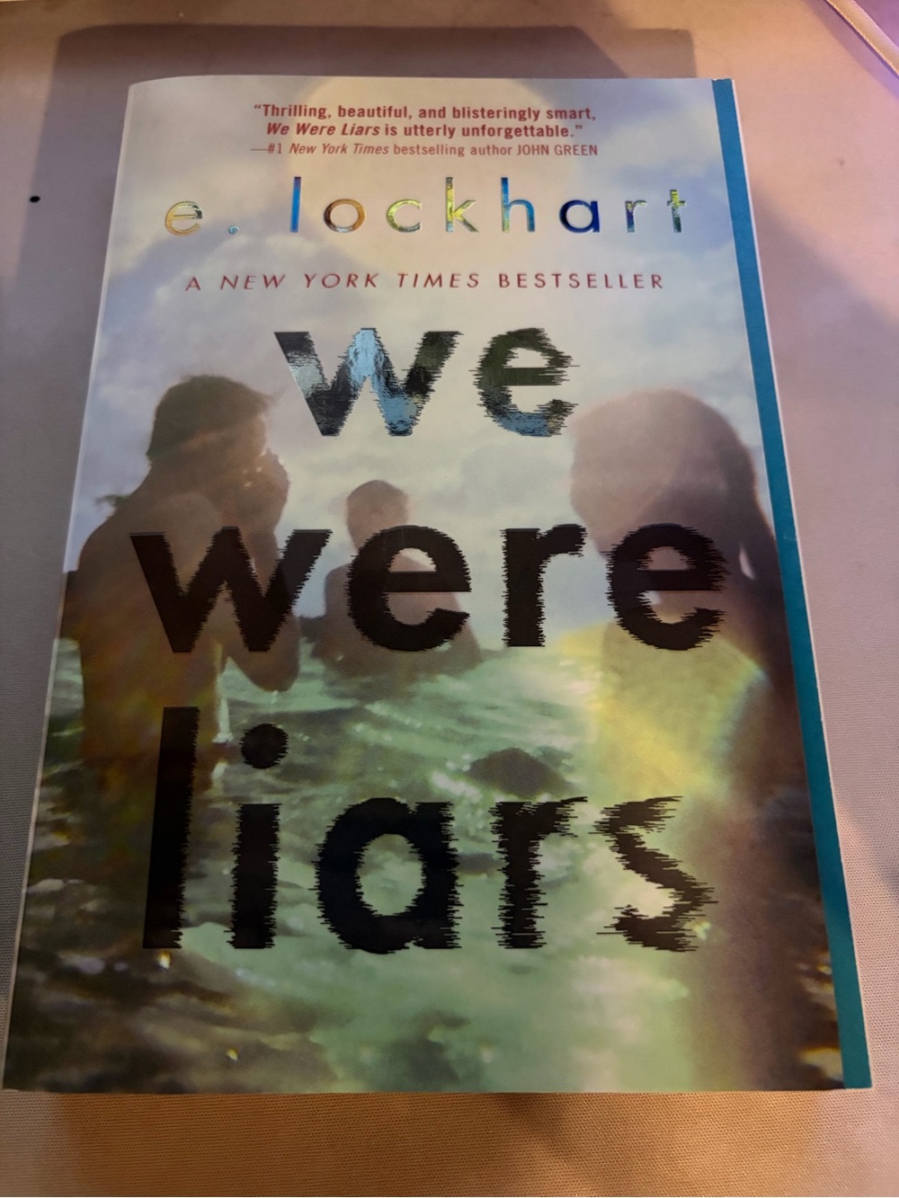 We Were Liars by — Paperback Book in Teal/Blue